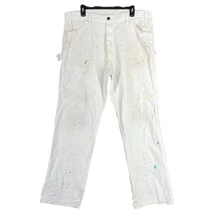 Dickies Work Pants‎ Men 38x31 Utility Carpenter Pocket Straight Paint Splatter